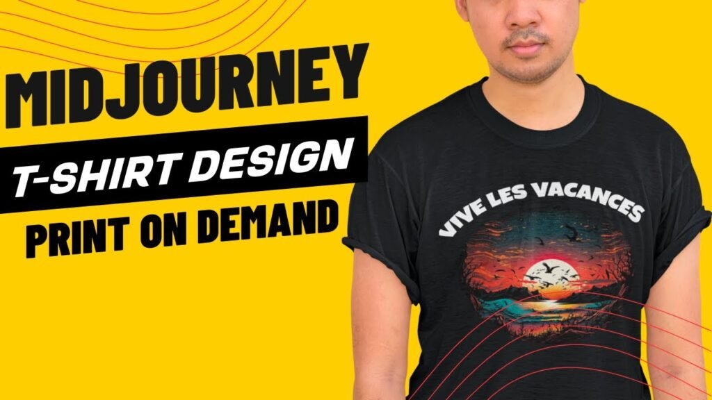 Créer Des Designs de T-shirts Dans MIDJOURNEY Pour Vendre sur REDBUBBLE/PRINT ON DEMAND