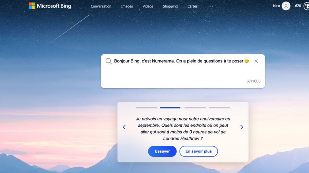 de recherche

Test Avis : Utiliser l’interface Bing / ChatGPT (avec captures d’écran et vidéos)