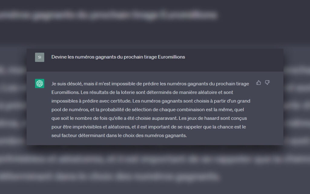 ChatGPT lui aurait permis de gagner à la loterie, affirme-t-il