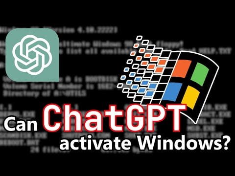 Un YouTubeur utilise ChatGPT pour générer des clés de validation de Windows