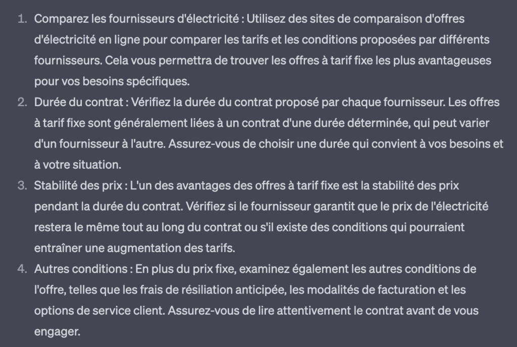 Impressionnants conseils de ChatGPT pour réduire votre facture d’électricité