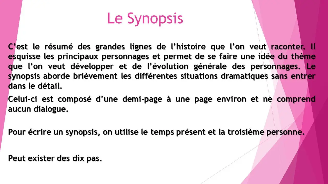 Le synopsis