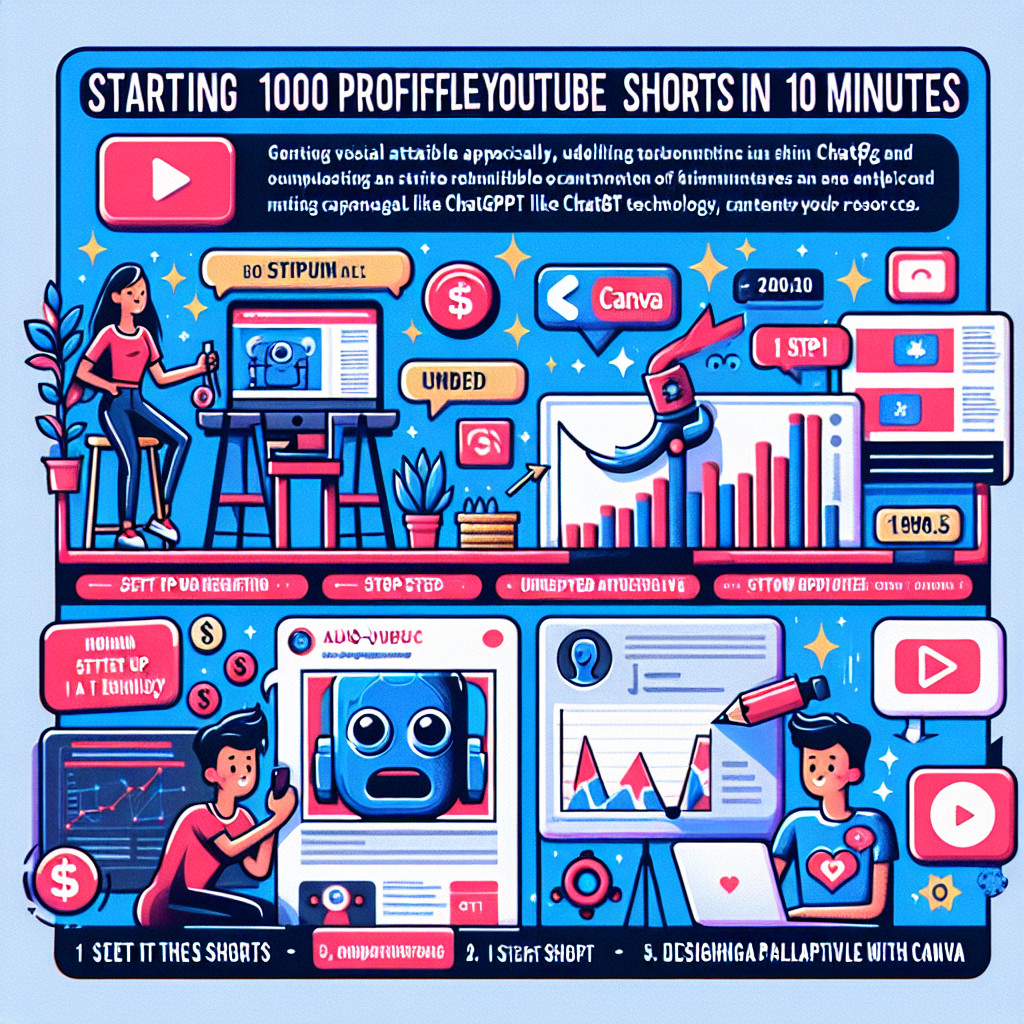 Démarrez 1000 Shorts YouTube Rentables en 10 Minutes : L’Allié Inattendu de ChatGPT et Canva