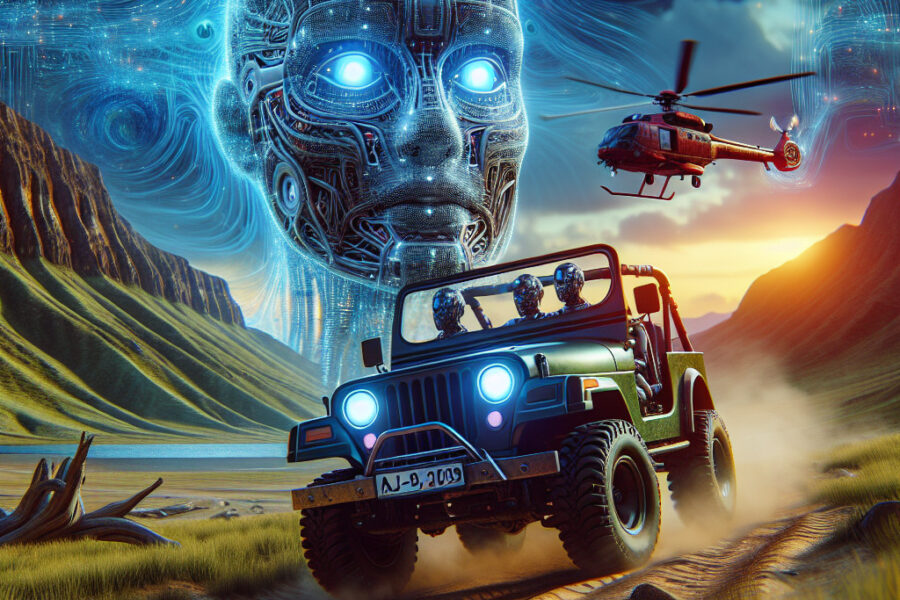 Quand l'Intelligence Artificielle dessine un Jeep : Une aventure numérique !